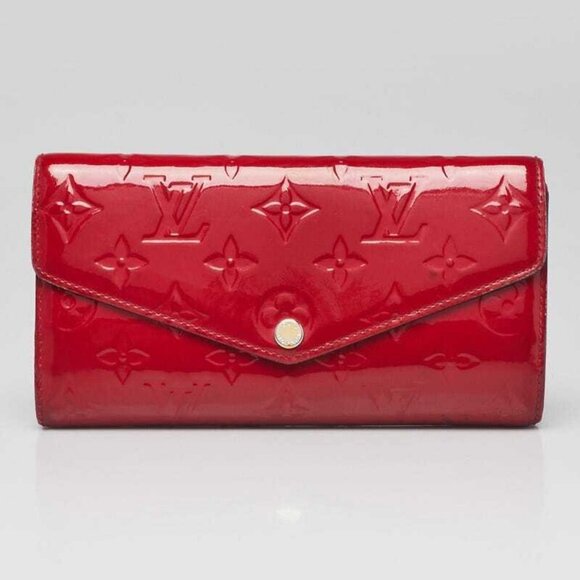 Louis Vuitton Cerise Monogram Vernis Sarah NM3 Wallet - Picture 1 of 11